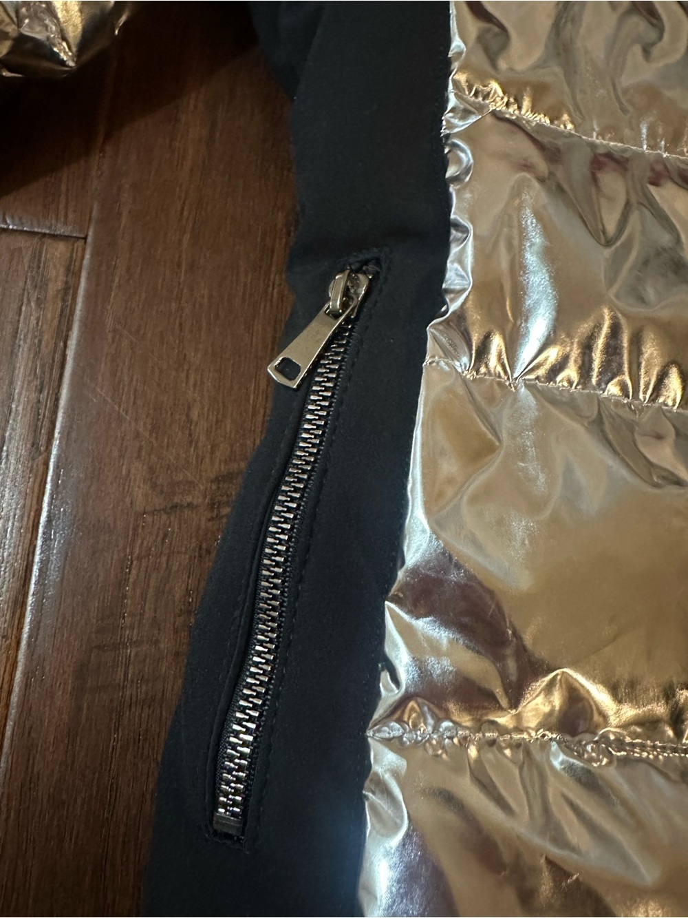 Pilguni Girls Silver Ski Jacket with Fur Hood - Size 8y - Picture 3 of 11